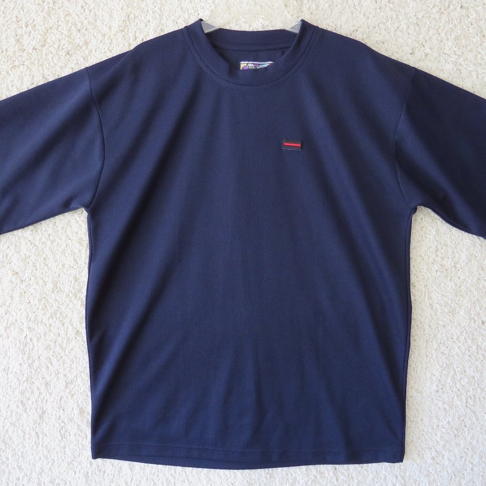 Paolo Luigi Collection Men's Short Sleeve Shirt XL 100%‎ Polyester Navy Blue